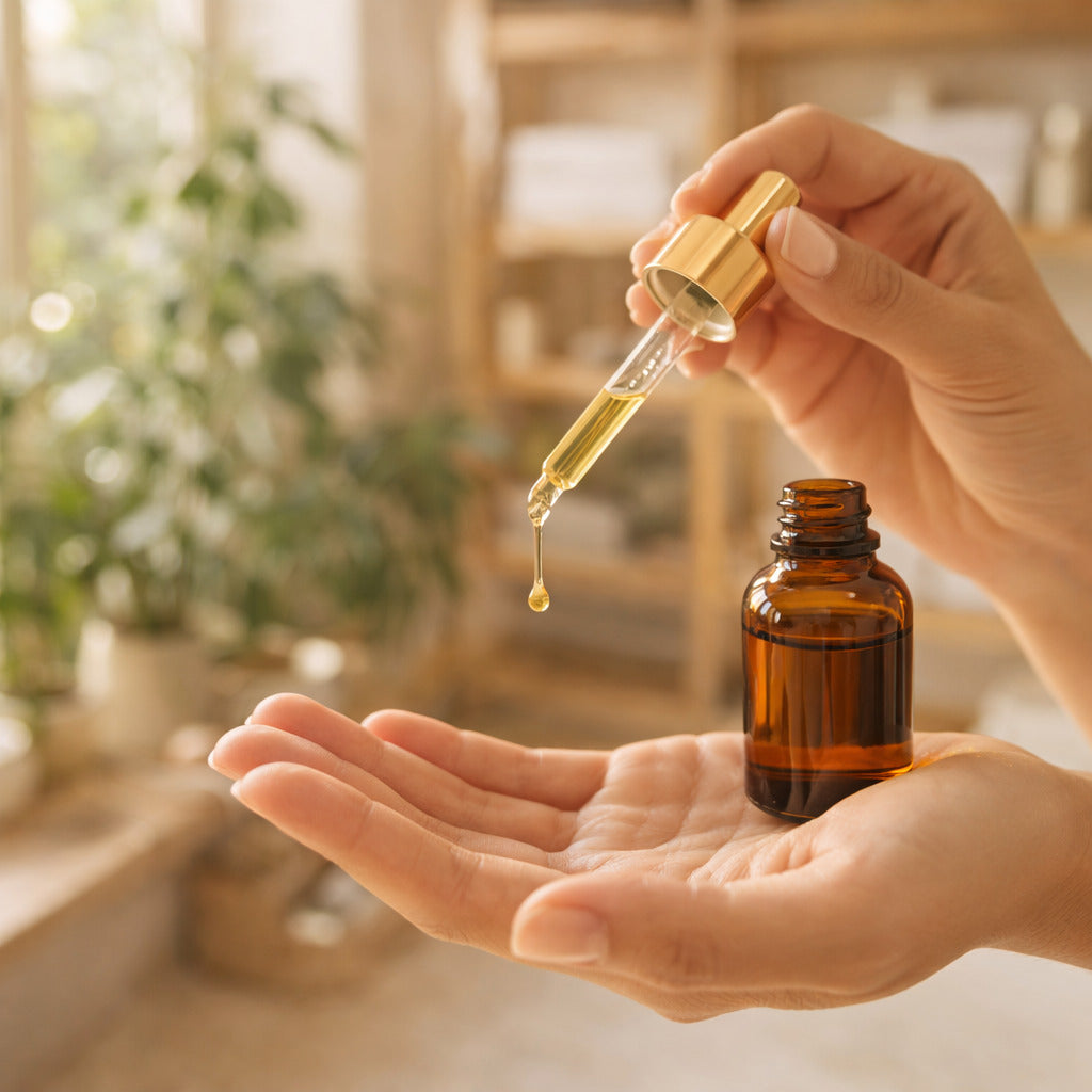 Application huile d'argan - rituel beaute naturel